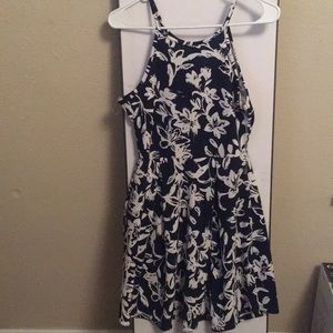 Blue and white flower dress